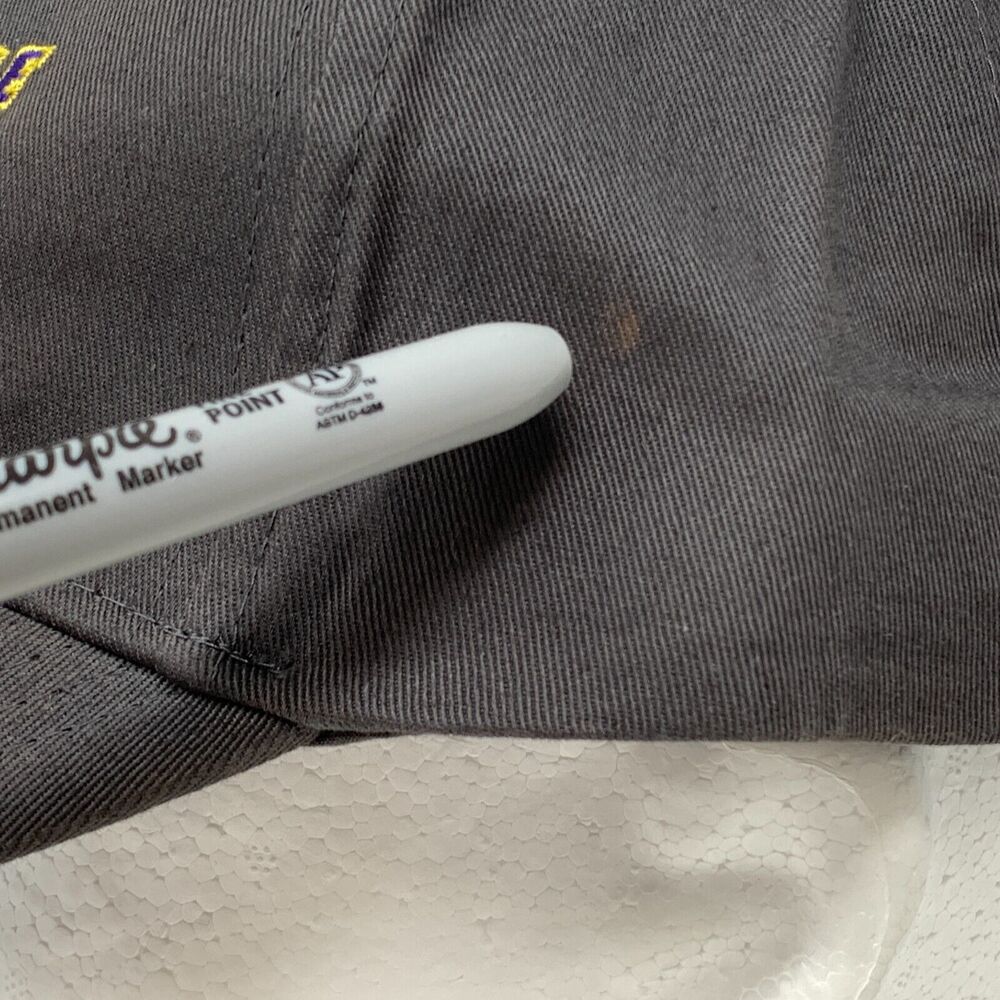 Las Vegas Bowl Hat Cap Gray NCAA College Football Royal Purple 6 Panel Strapback - Picture 5 of 10